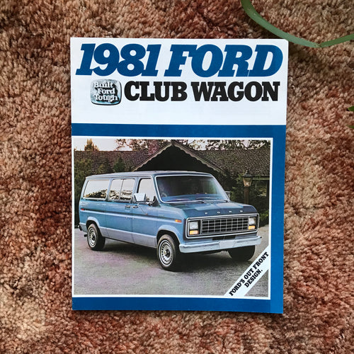 '81 Ford Club Wagons - Original Ford Dealership Brochure