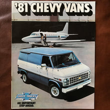 Load image into Gallery viewer, &#39;81 Chevy Vans - Original GM Dealership Brochure