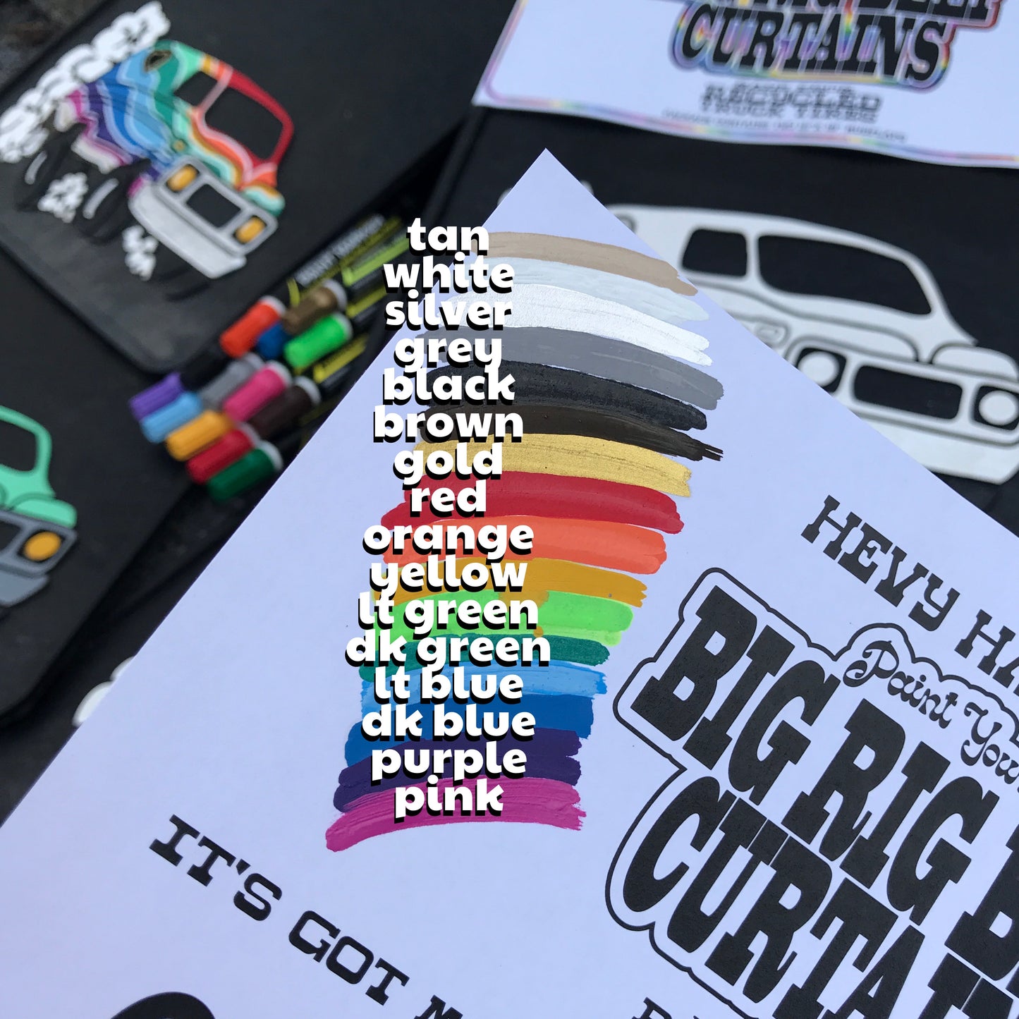 Paint-Your-Own Mudflaps - Hevy BigRig Beef