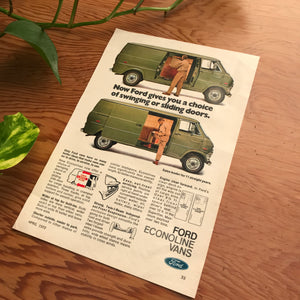 1972 Ford Econoline Magazine Ad
