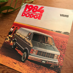 1984 Ram Tough Dodge Vans - Original Dodge Dealership Brochure
