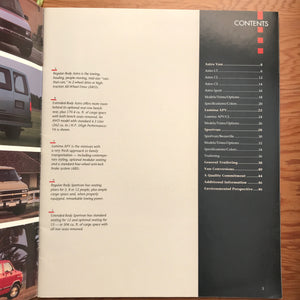Chevy Vans 1992 - Original GM Dealership Catalog