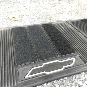 NOS Chevy Bowtie Floor Mats Mini - Plasticolor 15x14