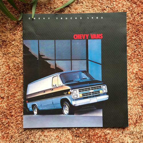 Chevy Vans - 1985 Chevy Trucks - Original GM Dealership Brochure