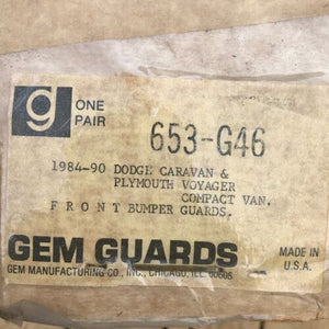 NOS Dodge Caravan/Plymouth Voyager Van Bumperettes - Gem Guards