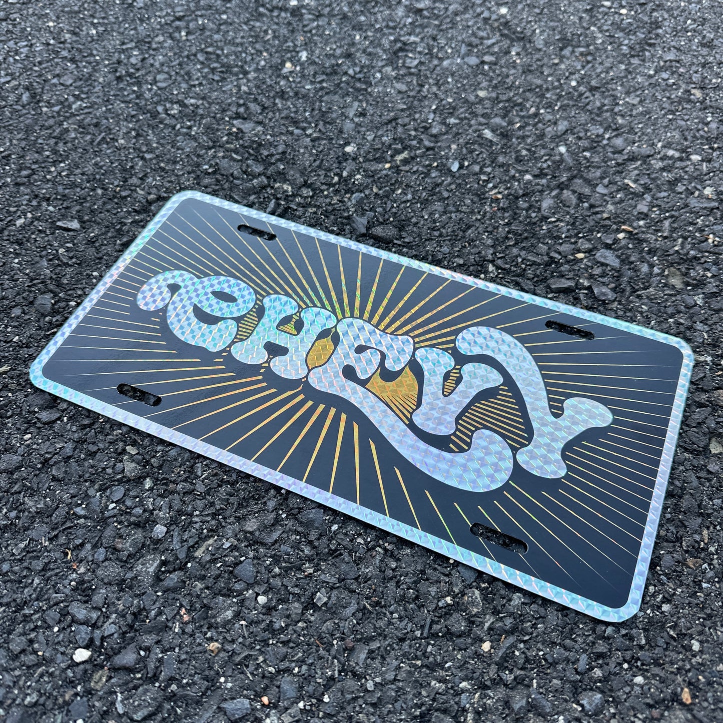 Hevy Hot Plates - Prismatic License Plate