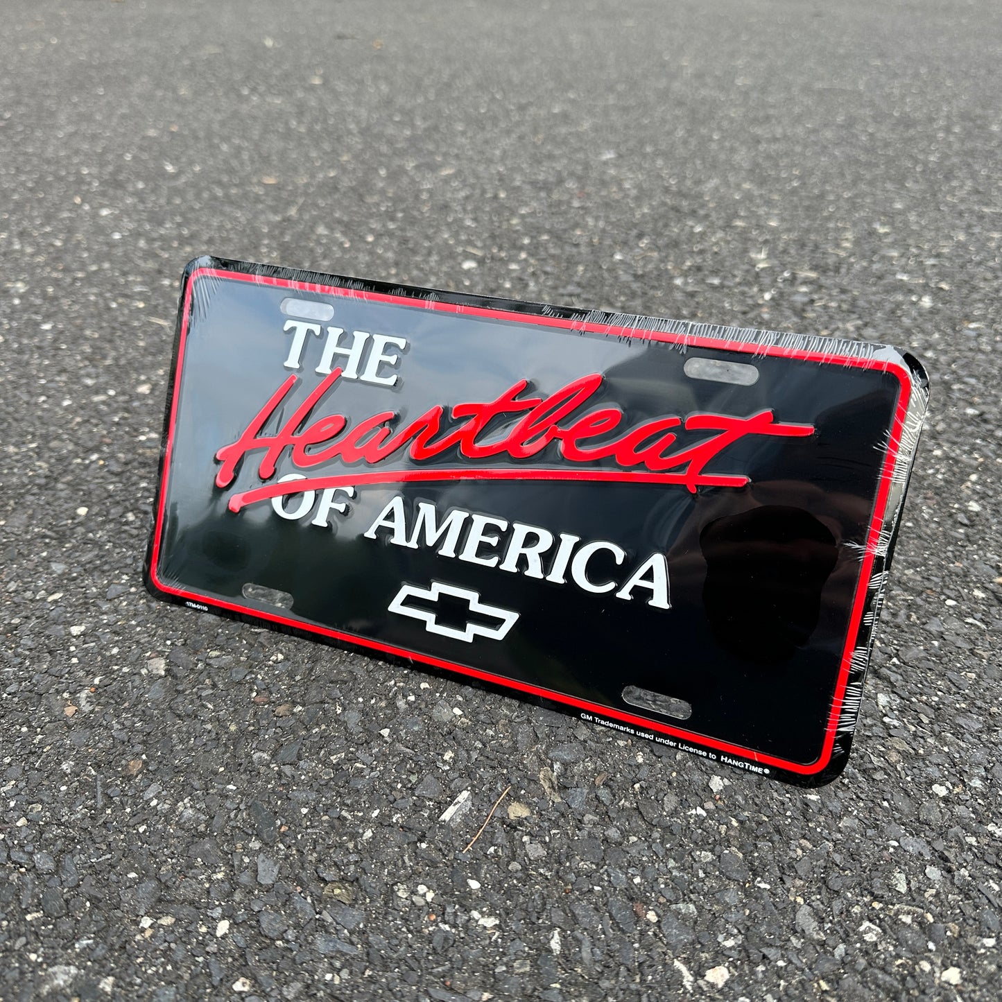 "Heartbeat of America" - Genuine GM Vintage Novelty License Plate