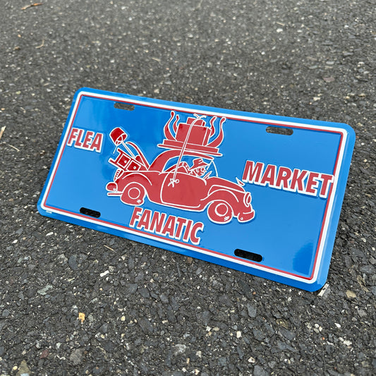 "Flea Market Fanatic" - Vintage Novelty License Plate