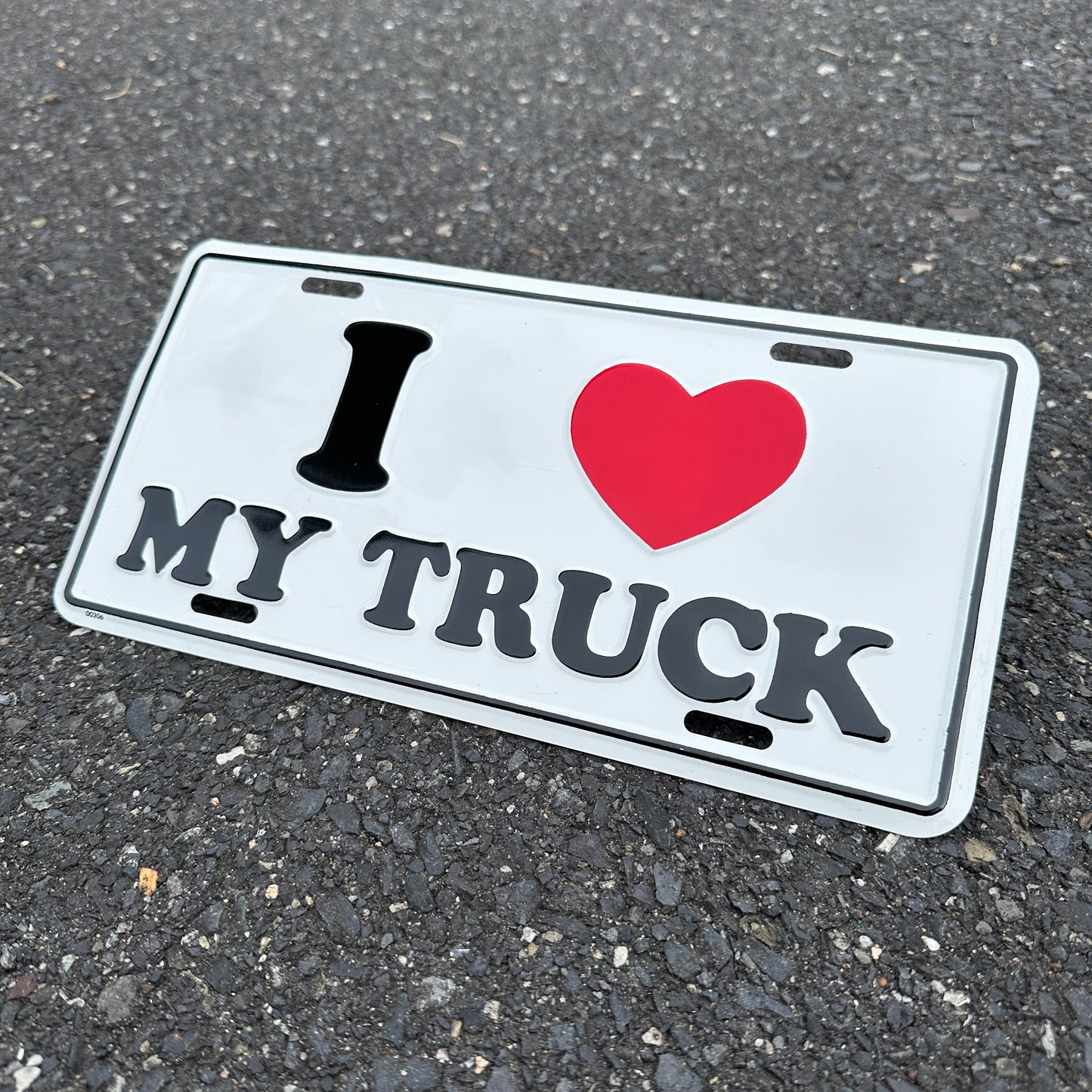 "I Heart My Truck" - Vintage Novelty License Plate