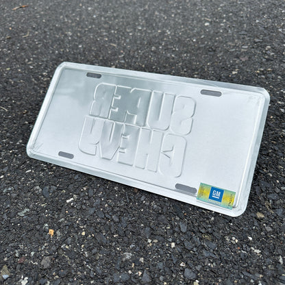 "Super Chevy" - Genuine GM Vintage Novelty License Plate