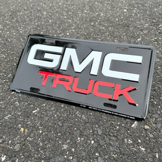 "GMC Truck" - Vintage Novelty License Plate