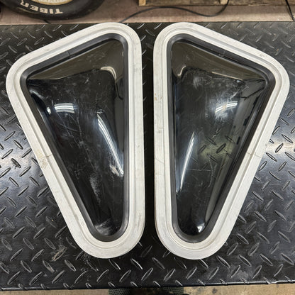 Big Smoked Triangles Bubble Porthole Windows