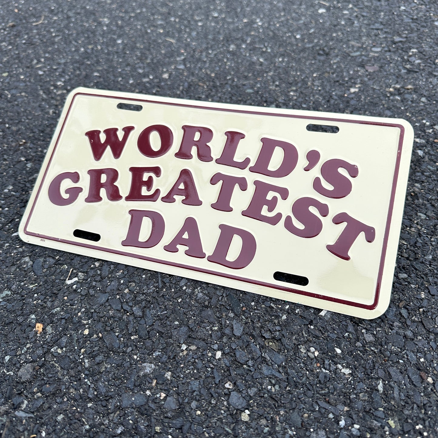 "World's Greatest Dad" - Vintage Novelty License Plate