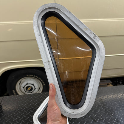 Orange Bubble Triangle Porthole Windows