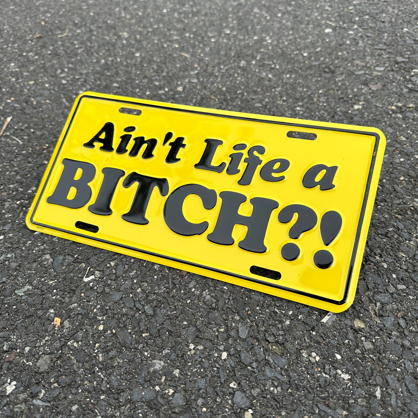 "Ain't Life A Bitch?!" - Vintage Novelty License Plate