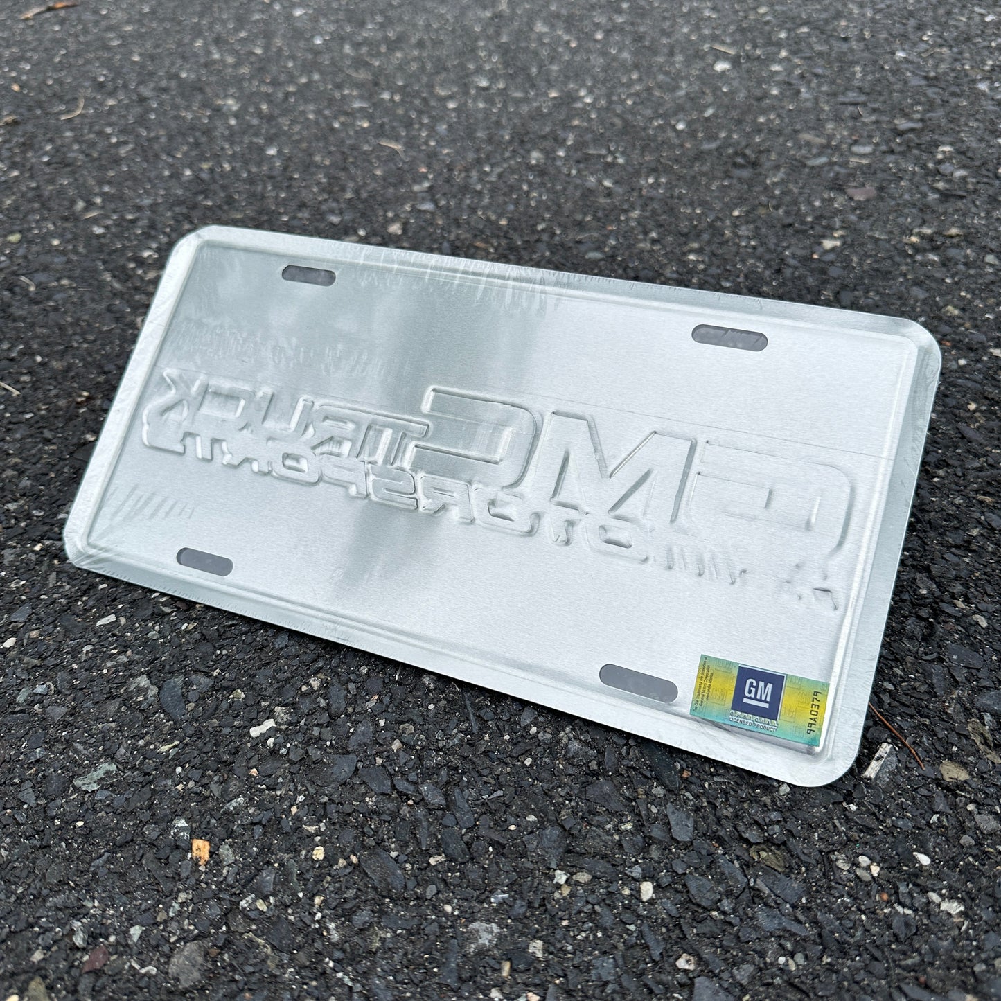 "GMC Truck Motorsports" - Genuine GM Vintage Novelty License Plate