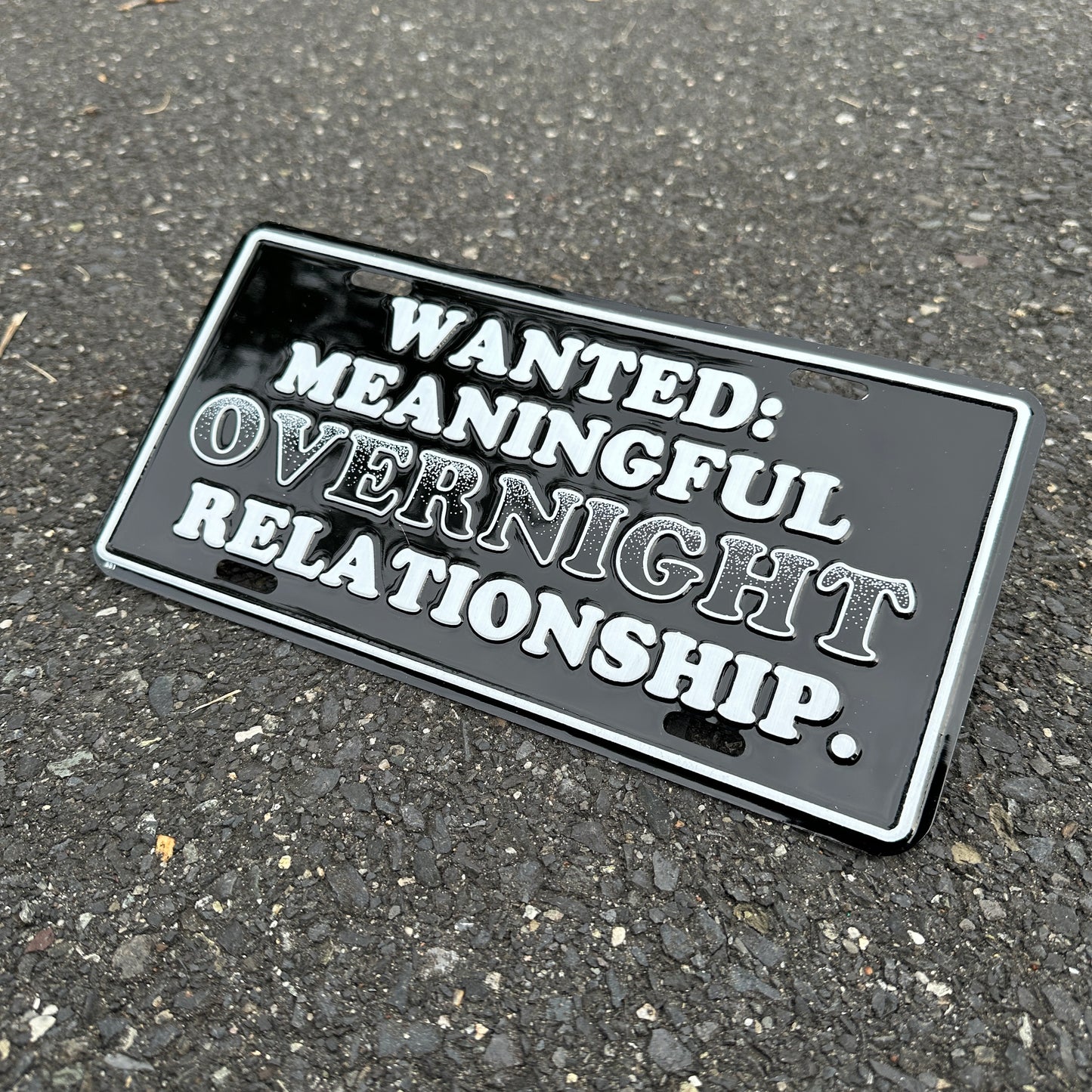 "Wanted" - Vintage Novelty License Plate