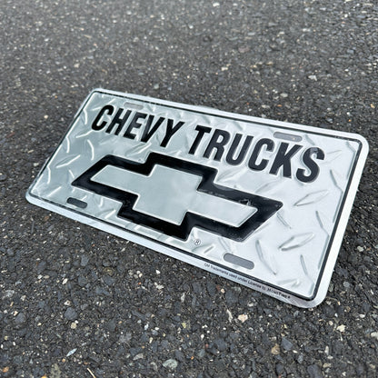 "Chevy Trucks" - Genuine GM Vintage Novelty License Plate