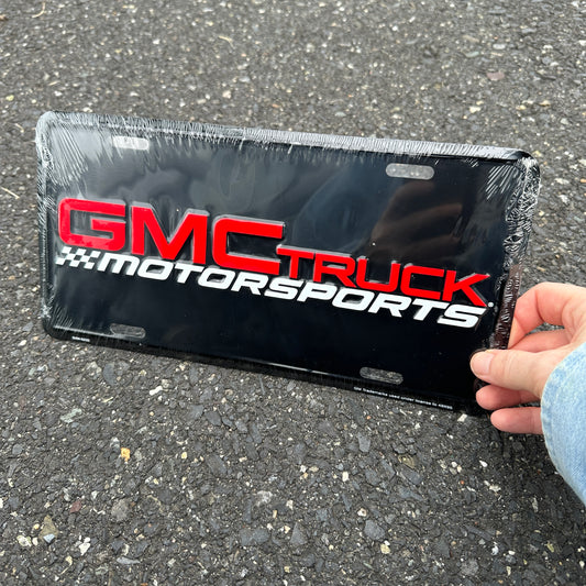 "GMC Truck Motorsports" - Genuine GM Vintage Novelty License Plate