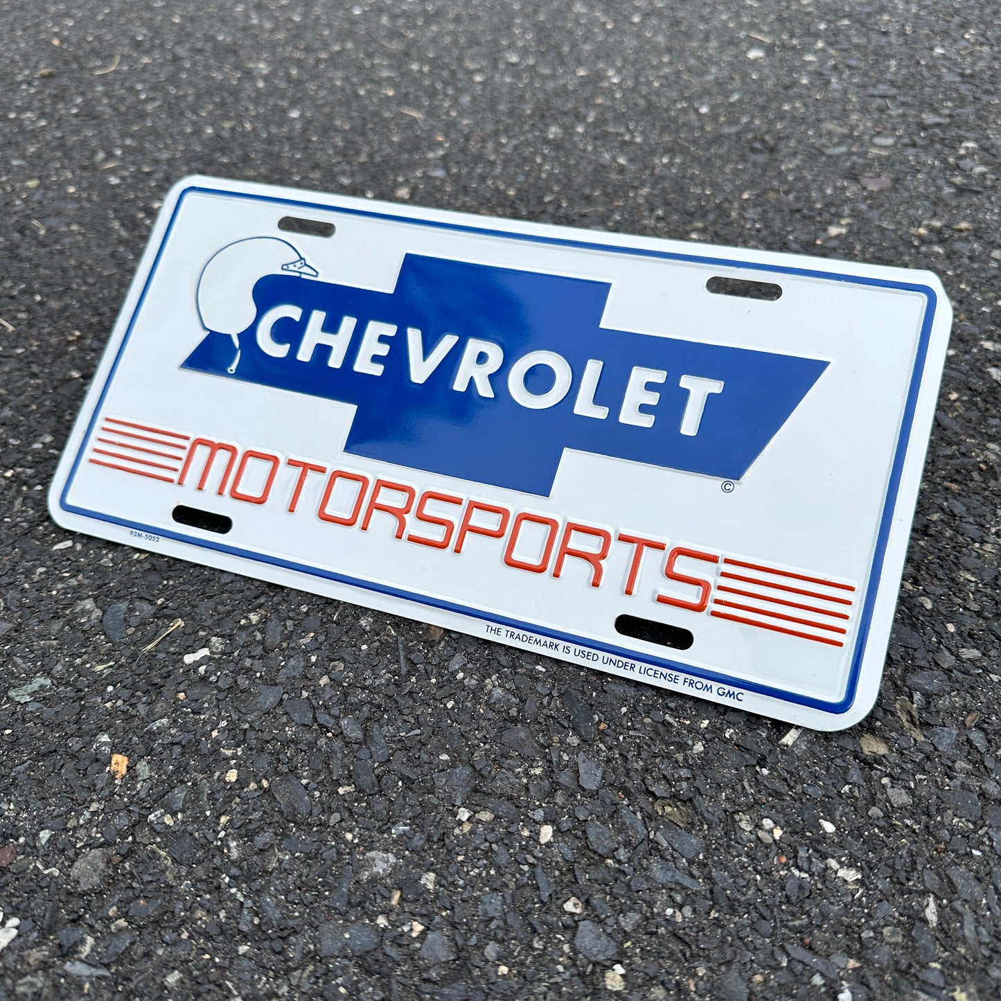 "Chevrolet Motorsports" - Vintage Novelty License Plate