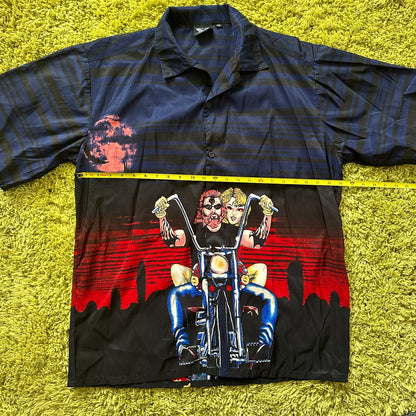 Vintage American Biker Button Down Shirt