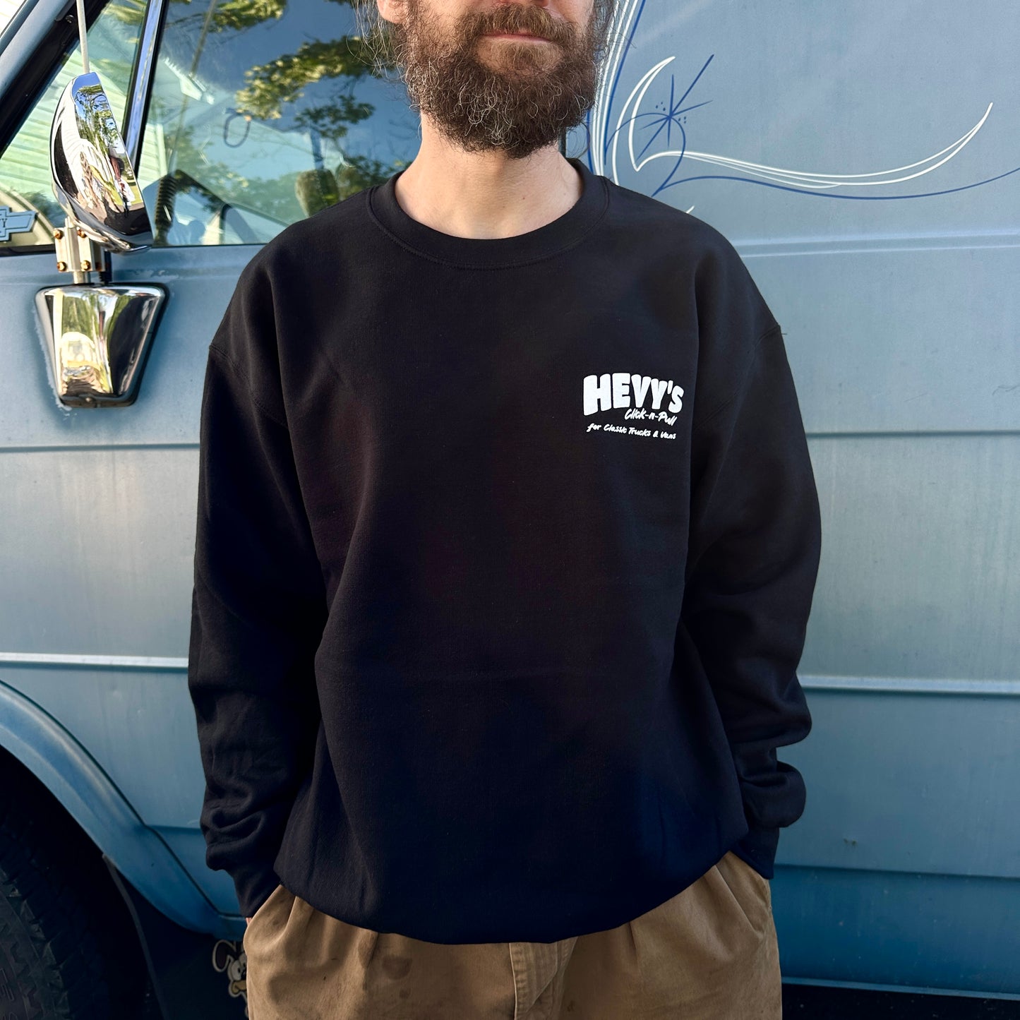 Hevy's Click-N-Pull Crew Neck Sweatshirt