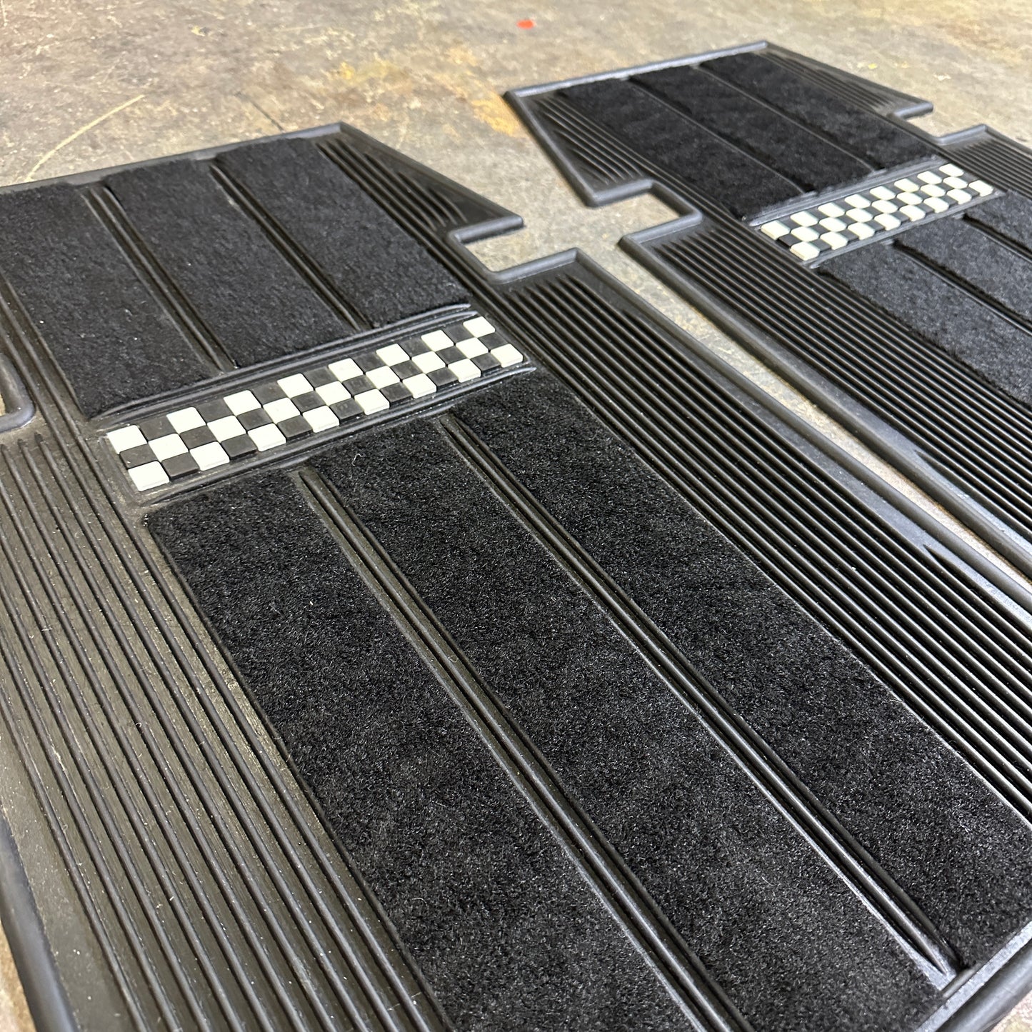 NOS Checker Floor Mats - Plasticolor