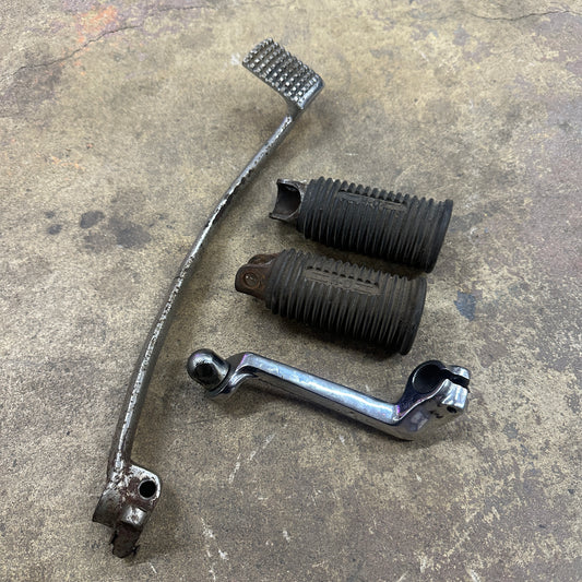 Early Sportster 4pc Foot Controls Lot