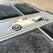 Load image into Gallery viewer, NOS &quot;Gatsby&quot; Grey Faux Fur Floor Mats - Plasticolor