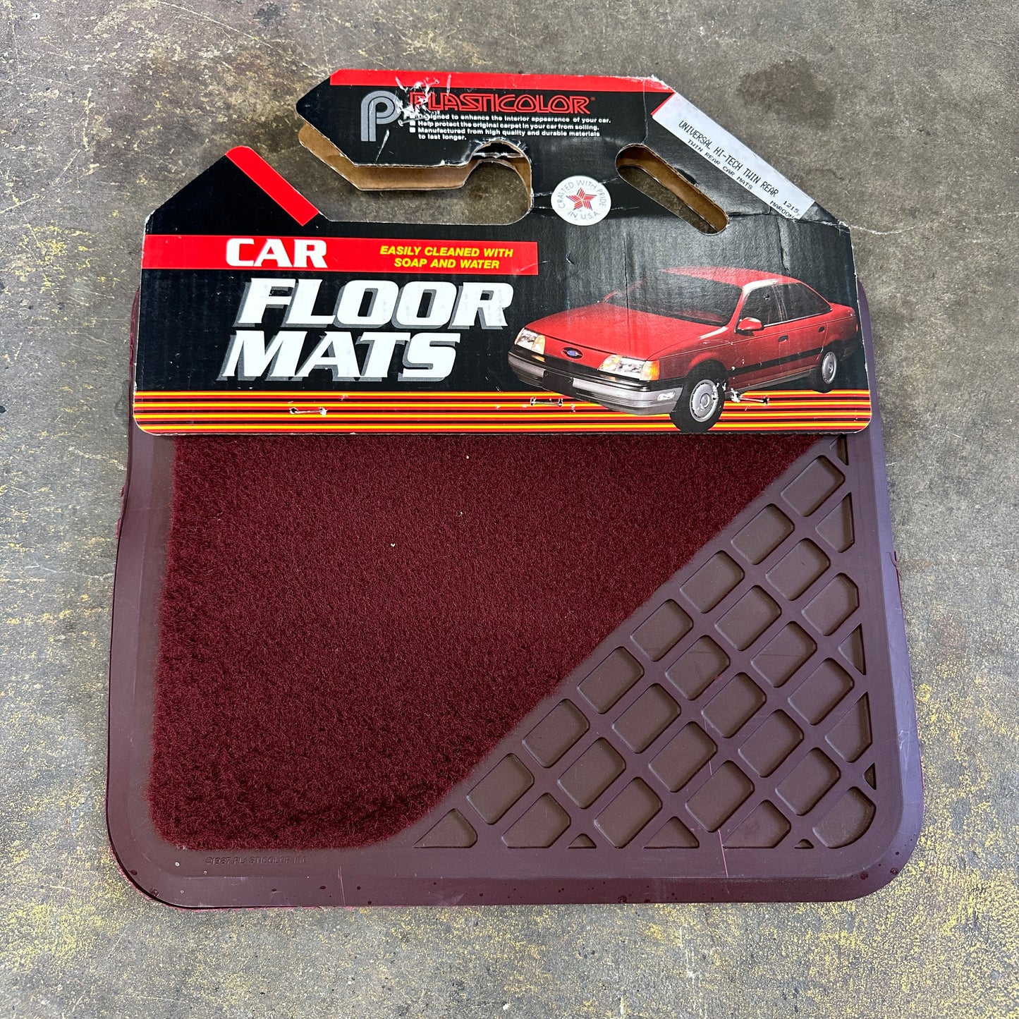 NOS "Hi-Tech" Rear Floor Mats - Plasticolor