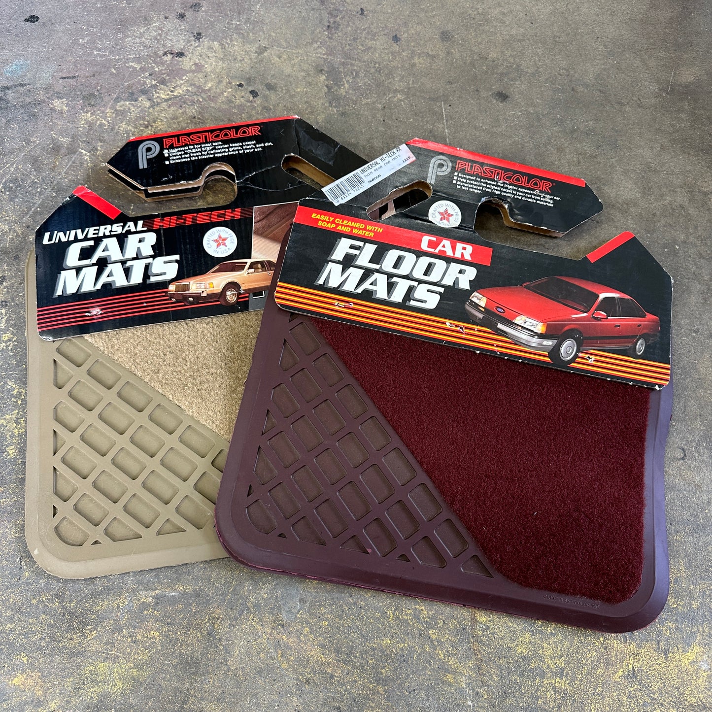 NOS "Hi-Tech" Rear Floor Mats - Plasticolor