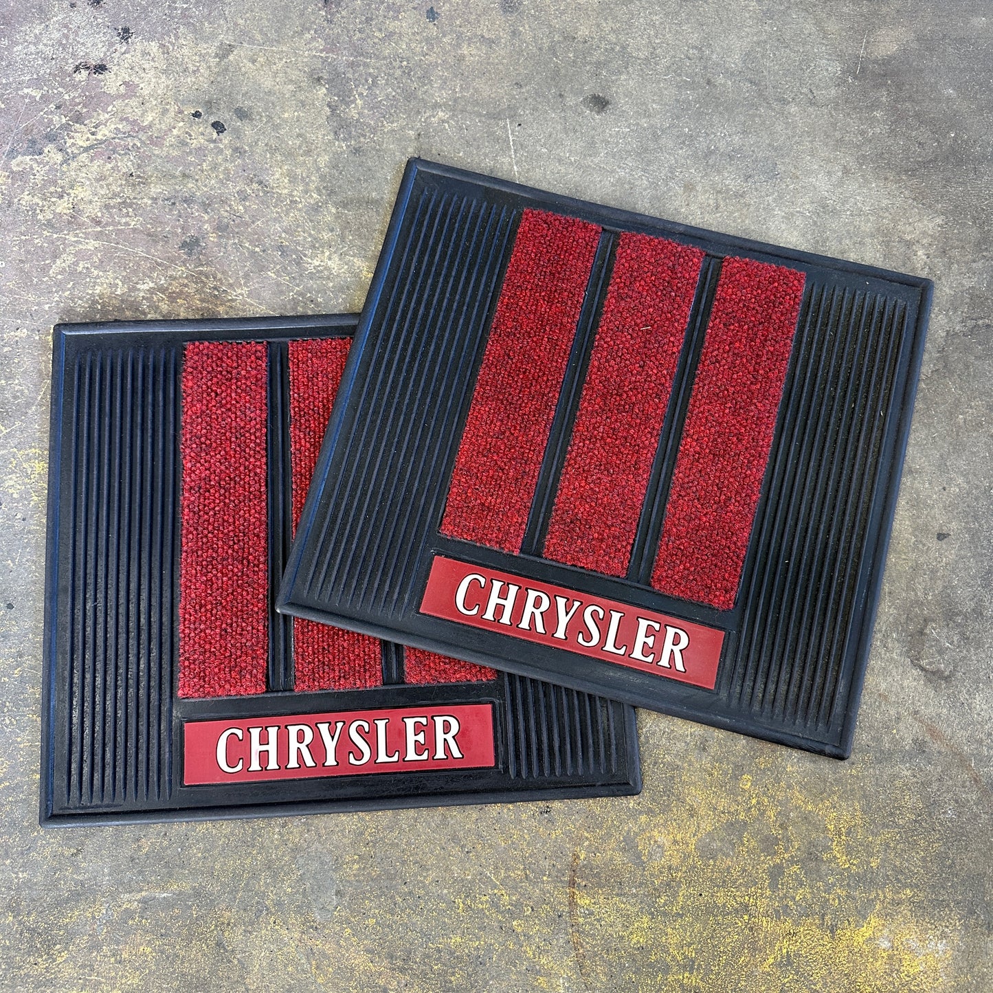 NOS Chrysler Rear Floor Mats - Plasticolor