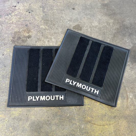 NOS Plymouth Rear Floor Mats - Plasticolor