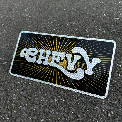 Hevy Hot Plates - Prismatic License Plate