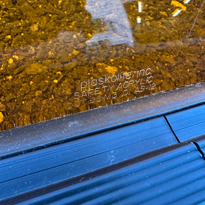 NOS Orange Amber Bubble Window Pair