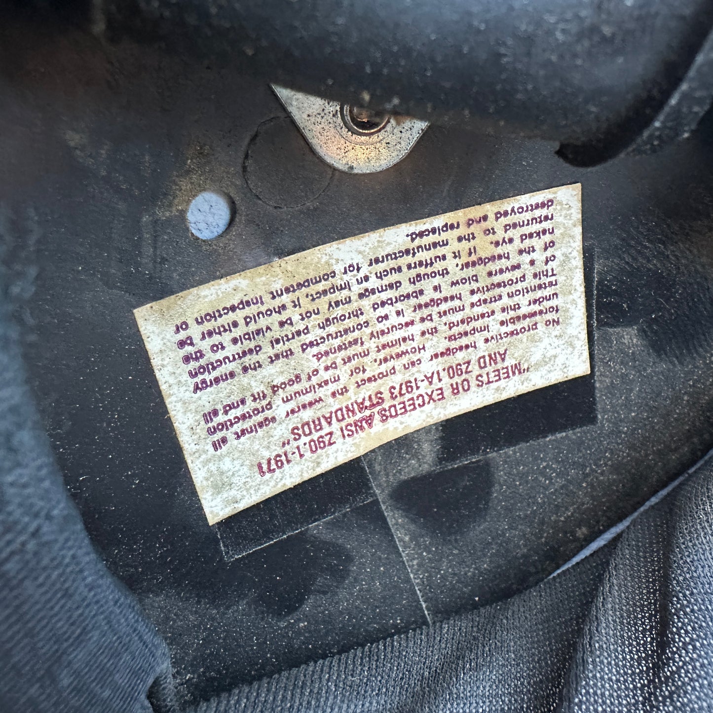 1979 Vintage 3/4 Red Metal Flake Helmet