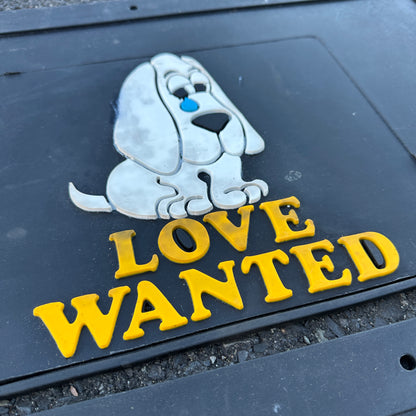 NOS Love Wanted Dually Mudflaps - Plasticolor 22x13