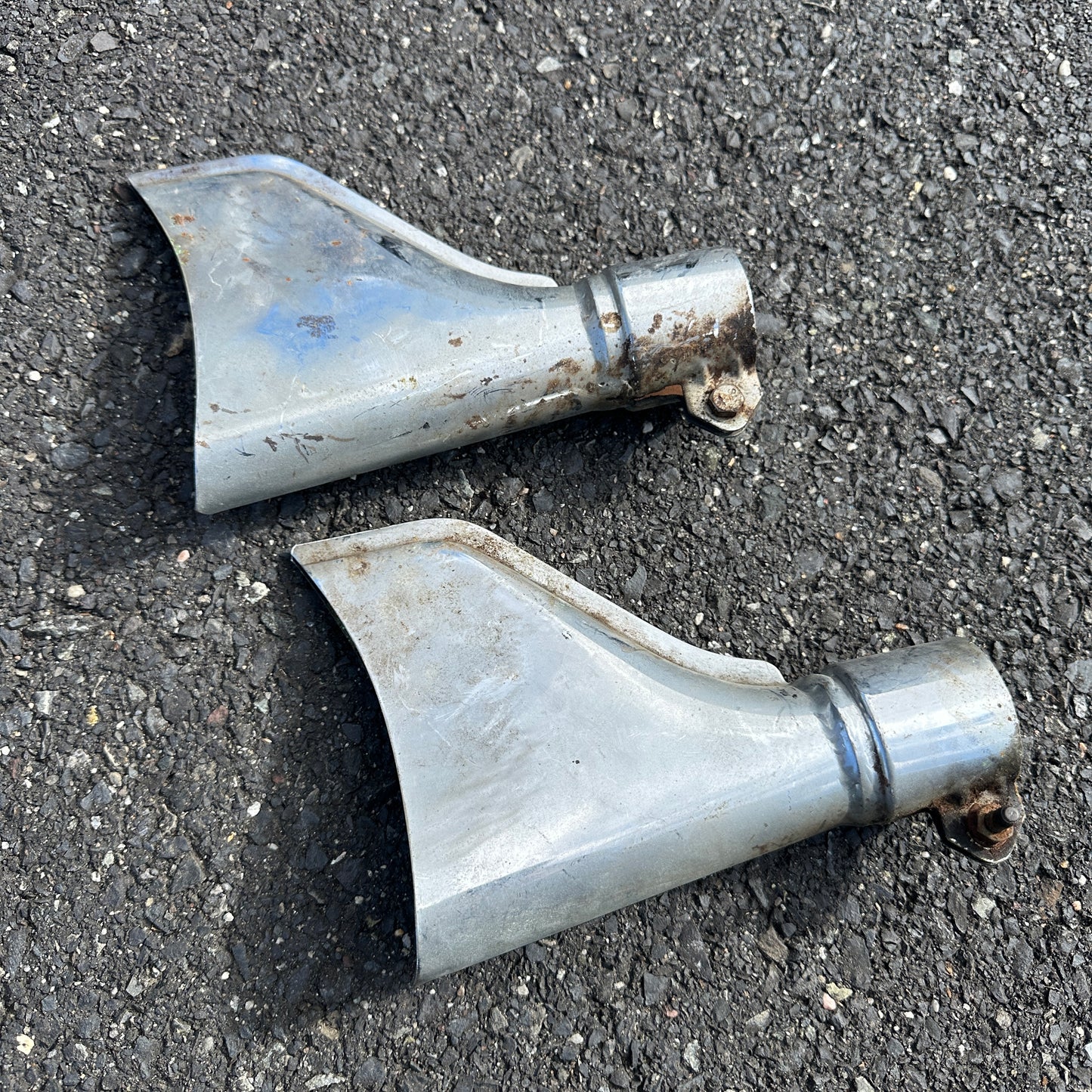 Buco Fishtail Exhaust Tips PAIR