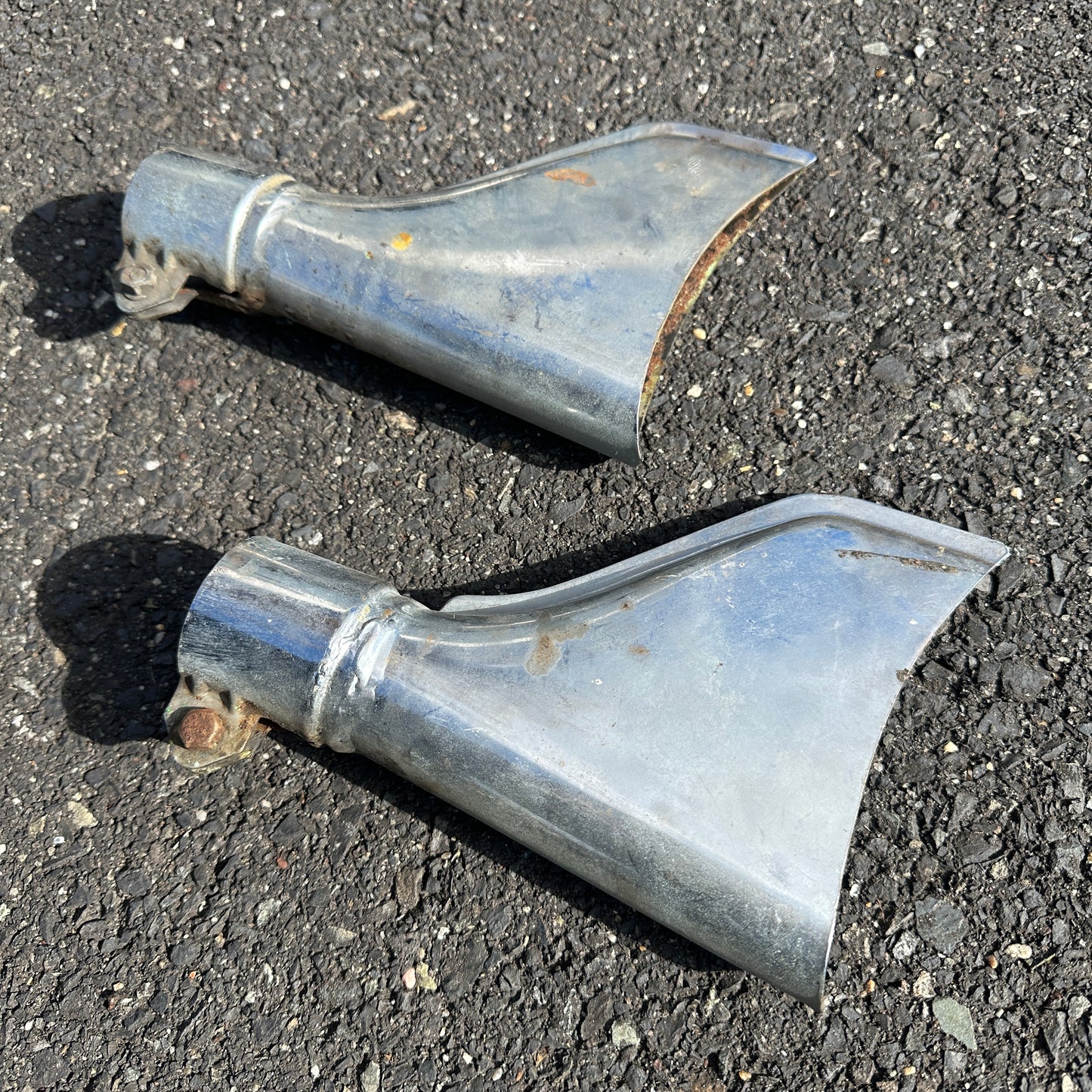 Buco Fishtail Exhaust Tips PAIR