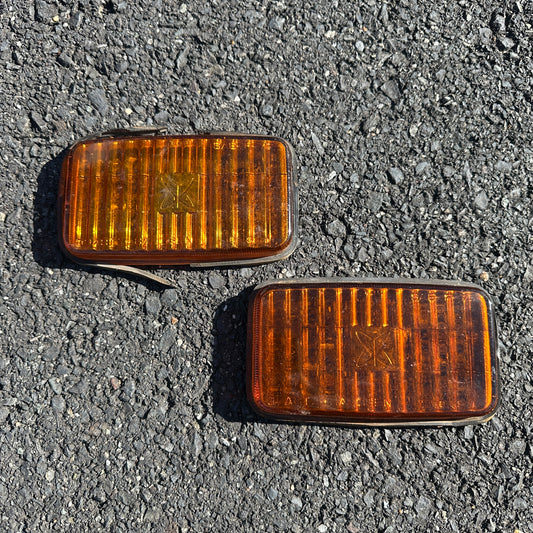 Sears Amber Glass Fog Light Lenses