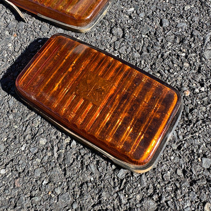 Sears Amber Glass Fog Light Lenses