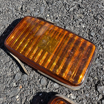 Sears Amber Glass Fog Light Lenses