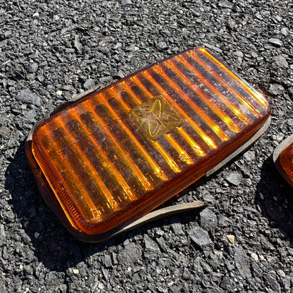 Sears Amber Glass Fog Light Lenses