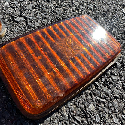 Sears Amber Glass Fog Light Lenses