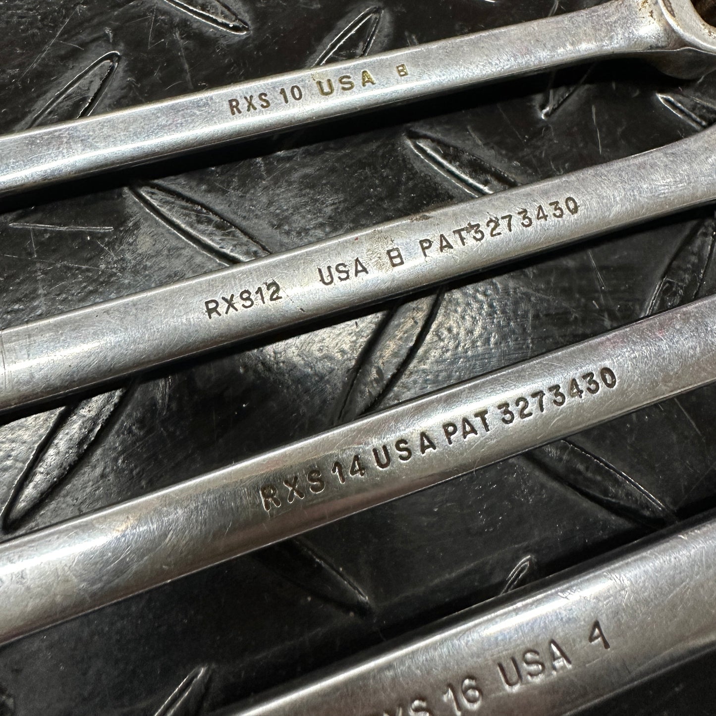 Snap-On SAE Flare Nut Combo Wrench Set 6pc 5/16"-5/8" RXS 1980s Underline