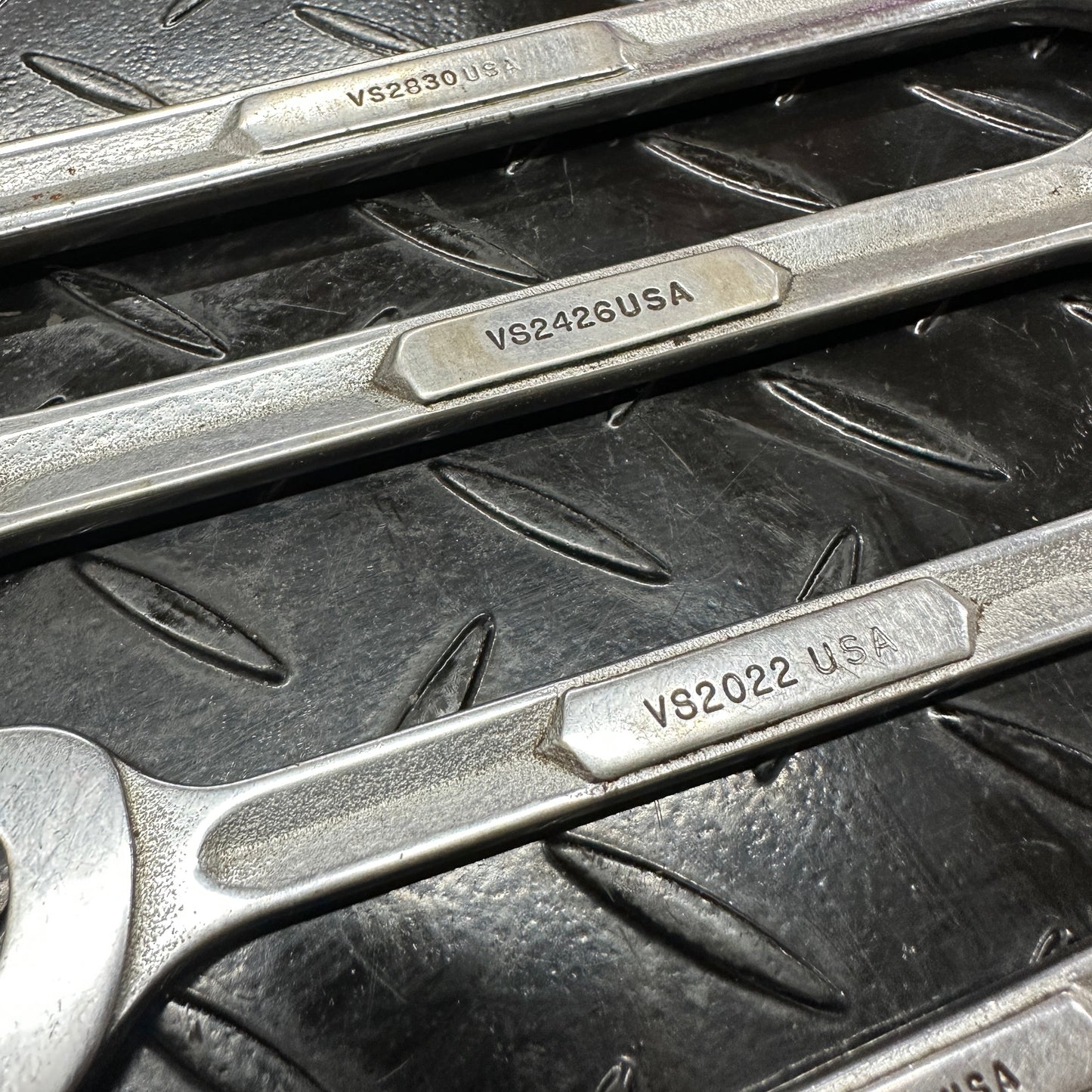 Snap-On SAE Double Open-end Wrench Set 6pc 1/4"-15/16" VS 1980s Underline