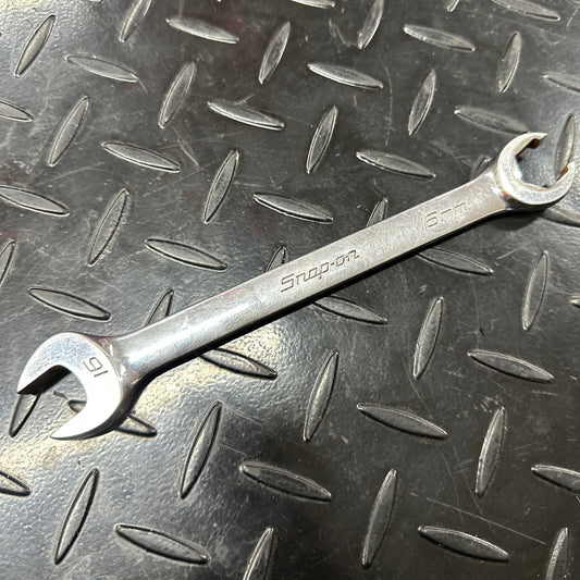 Snap-On Metric Flare Nut Combination Wrench 16MM RXSM16 Vintage 90s