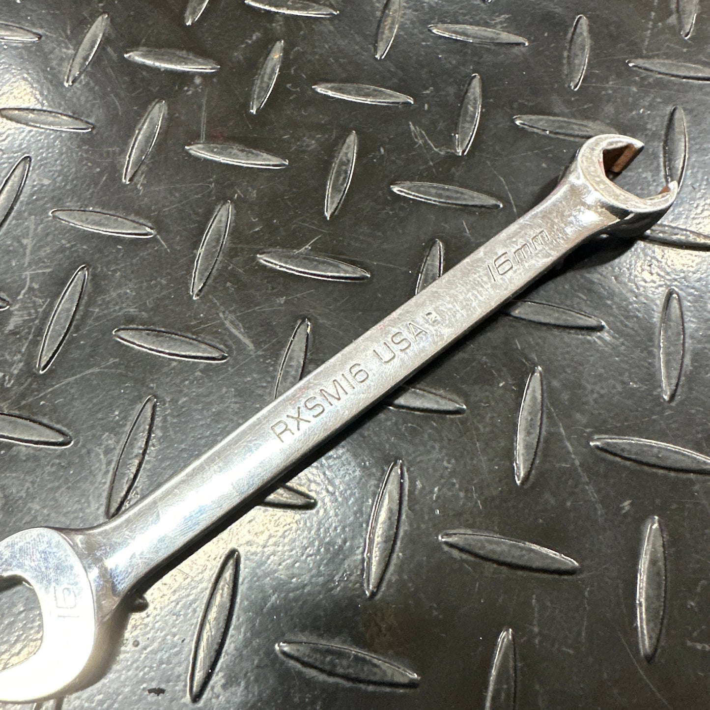 Snap-On Metric Flare Nut Combination Wrench 16MM RXSM16 Vintage 90s