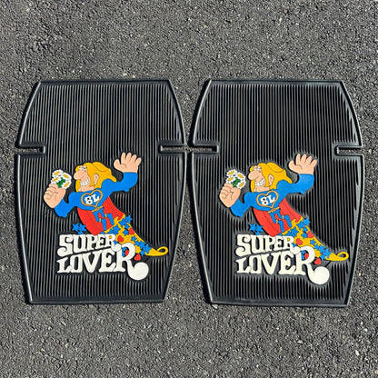 NOS Super Lover Floor Mats Large - Plasticolor 24x18