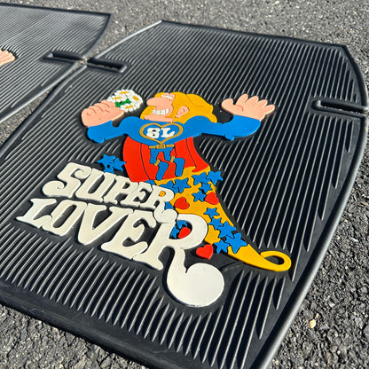 NOS Super Lover Floor Mats Large - Plasticolor 24x18